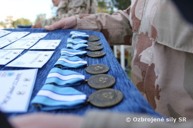 Medaily pre príslušníkov SLOVCON v misii UNFICYP