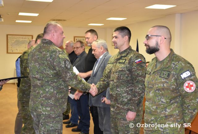 Príslušníci veliteľstva si pripomenuli 30. výročie vzniku Slovenskej republiky