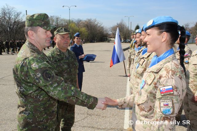 Slávnostné privítanie jednotky OSN UNFICYP v Nitre