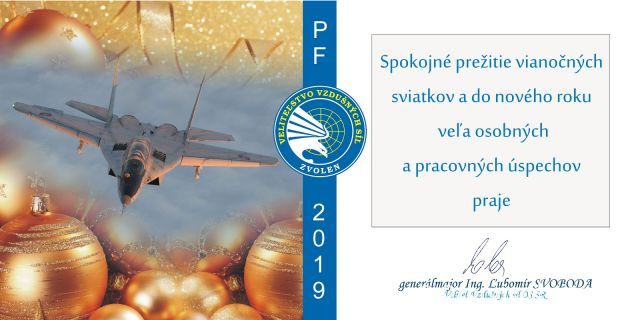 Vianočný pozdrav veliteľa Vzdušných síl OS SR