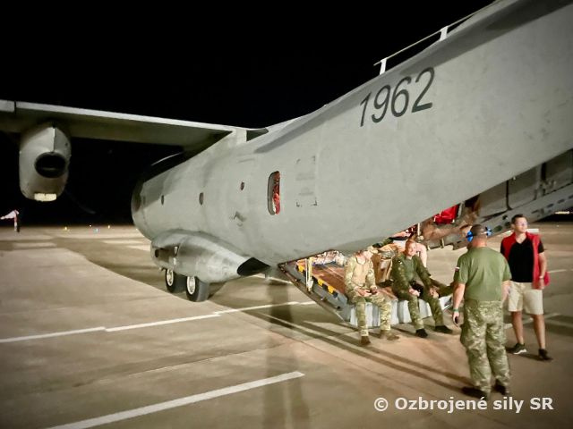 46. krídlo Kuchyňa pomáhalo pri evakuácii z Jordánska