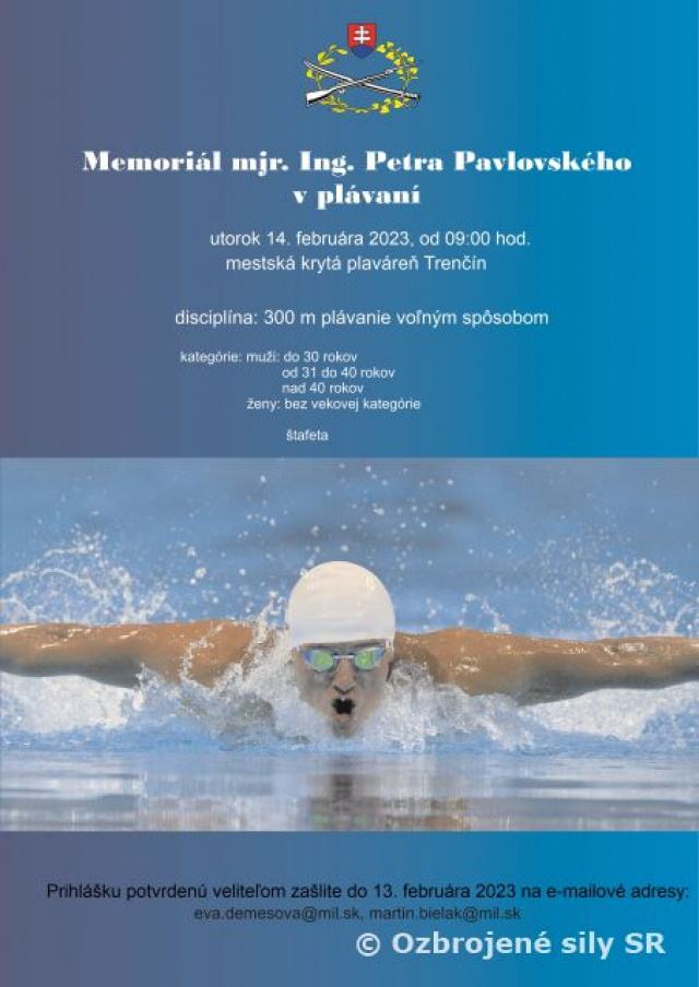 AVÍZO - Memoriál majora Petra Pavlovského
