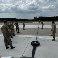 Výcvik BAK-12 na letisku v Kuchyni